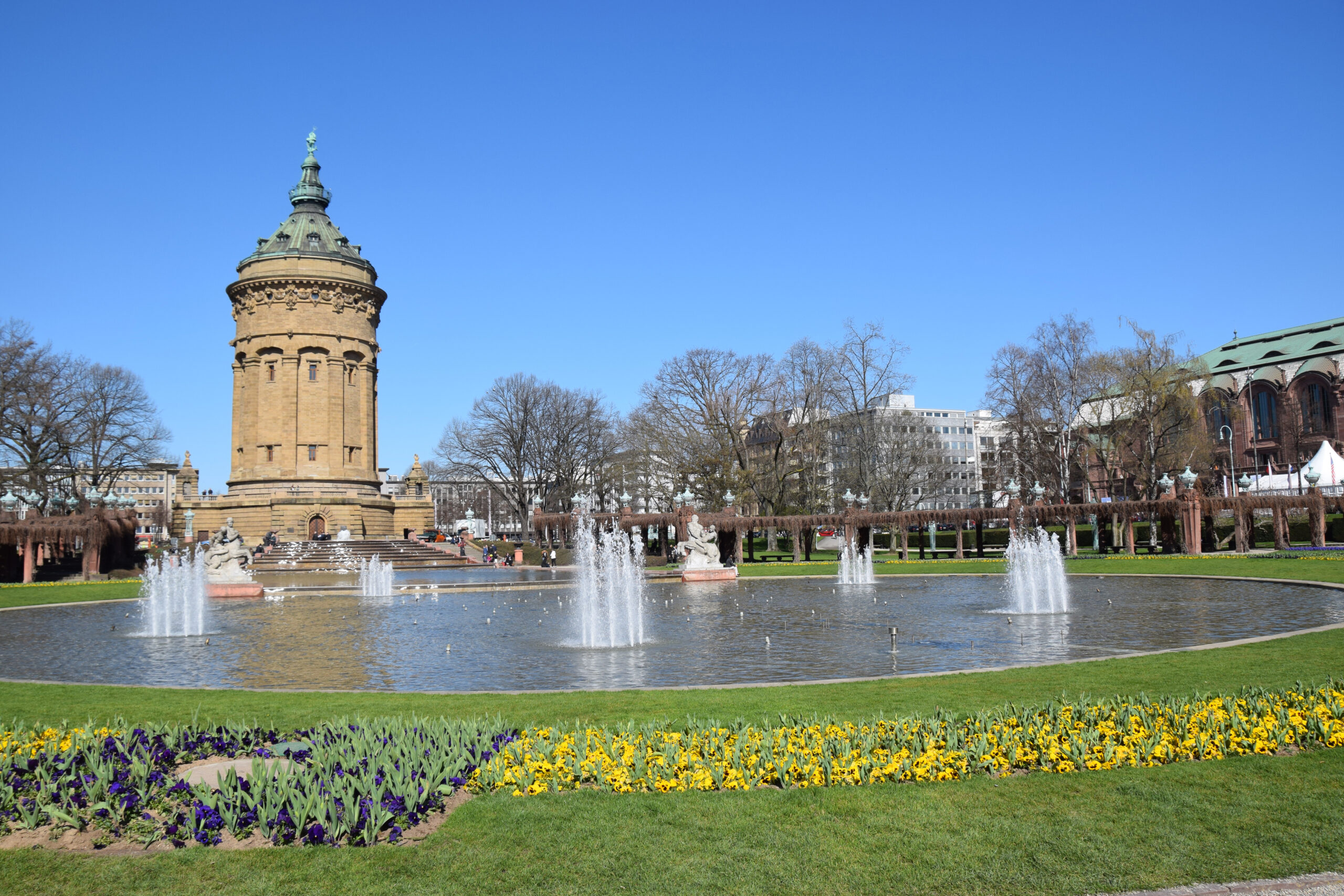 Schlüsseldienst Mannheim Einsatzgebiet – Wasserturm Mannheim Innenstadt