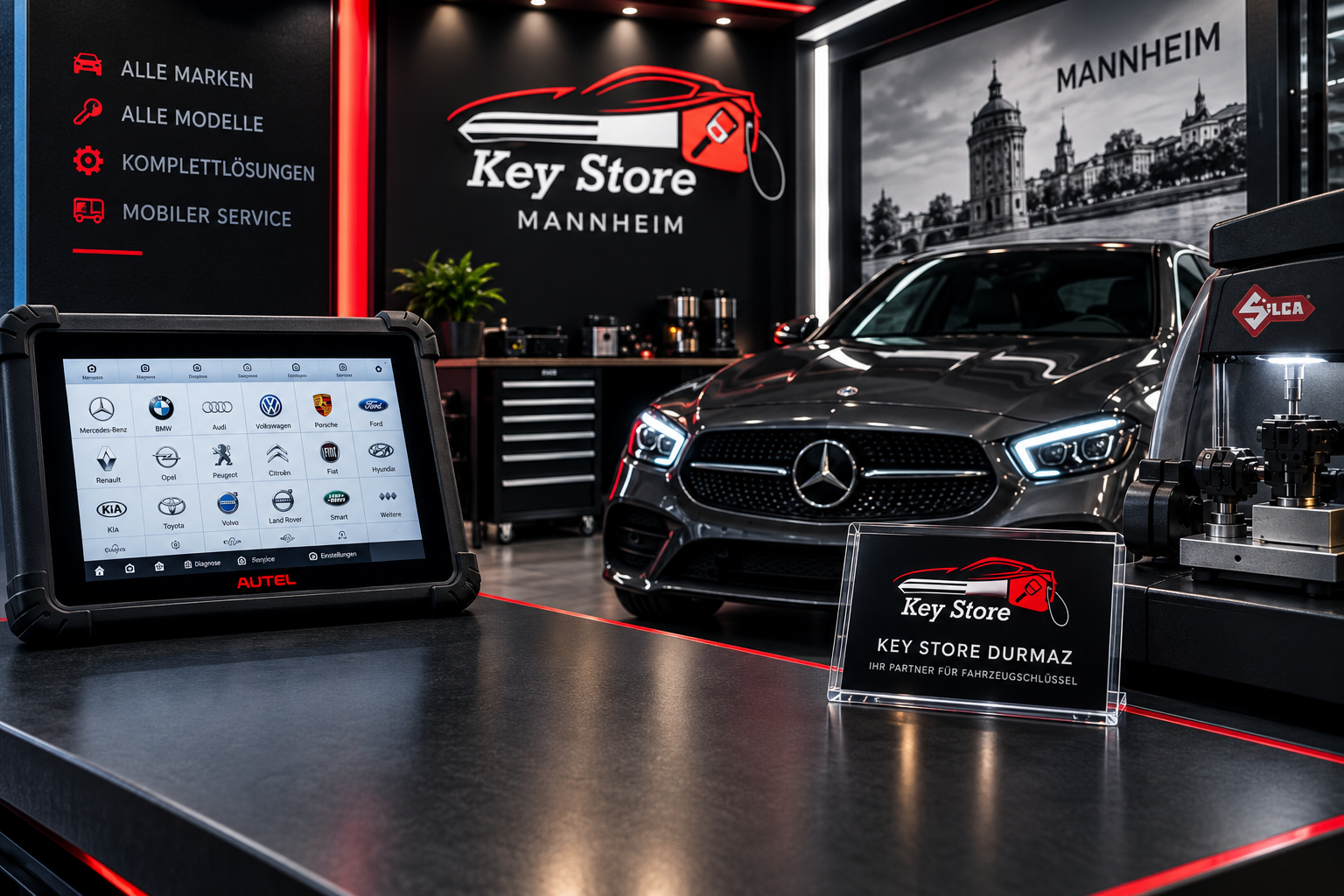 Autoschlüssel Service und Programmierung bei Key Store Durmaz für Mannheim